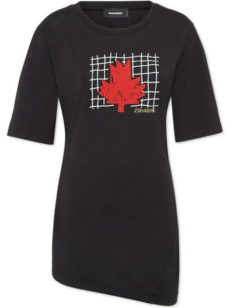 PRINTED CREW NECK TWISTED FIT T-SHIRT WOMEN DSQUARED2