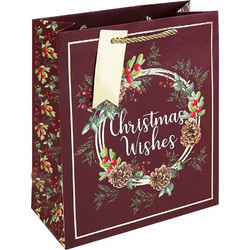 ΧΡΙΣΤΟΥΓΕΝΝΙΑΤΙΚΗ ΤΣΑΝΤΑ ΔΩΡΟΥ 22Χ25Χ10 εκ. CHRISTMAS WISHES (34X-36020-3C)