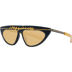 Sting SST367 700Y Ανδρικά Γυαλιά Ηλίου Aviator Κοκάλινα Μαύρα με Πορτοκαλί Polarized Φακό