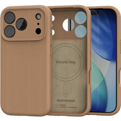 Θήκη iPhone 18 Pro Max / 17 Pro Max Spacecase Silicone Mag Case Σιλικόνης με MagSafe - Brown (5905719132224)