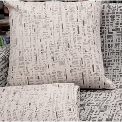 Διακοσμητική Μαξιλαροθήκη 45x45 Chenille Palatex Mexico- Ivory