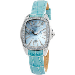 Chronotech Γυναικείο Ρολόι με Γαλάζιο Δερμάτινο Λουράκι CT7948LS-01