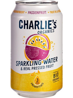 Ανθρακούχο Νερό Passion Fruit Χ/ Ζάχαρη - Charlie's - 330ml