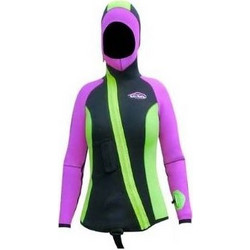 SELAND LUNA 5/4MM NEOPRENE WOMEN JACKET REINFORCEMENT BLACK/PINK