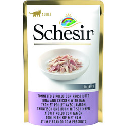 Schesir Adult with Tuna, Chicken & Ham in Jelly 85gr