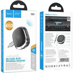 Bluetooth Αυτοκινήτου Ηχοσύστημα Aux Audio Receiver Hoco E80