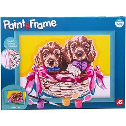 PAINT & FRAME: ADORABLE PUPPIES