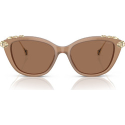Swarovski SK6010 2002OK Γυναικεία Γυαλιά Ηλίου Πεταλούδα Κοκάλινα Μεταλλικά Χρυσά Μπεζ με Καφέ Φακό