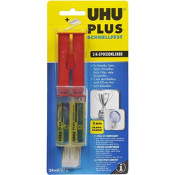 ΚΟΛΛΑ UHU PLUS ΕΠΟΞΕΙΔΙΚΗ 2 ΣΥΣΤΑΤ.24ML
