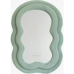 Καθρέπτης τοίχου Wave Fleece Mint Small 70 x 50 x 4 cm