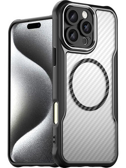 Leading Series MagSafe Silicone Case for iPhone 16 Pro - Black