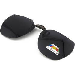 Clip On Flip Up Cat Eye Gray