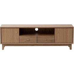 Έπιπλο τηλεόρασης Nextdeco μασίφ ξύλο δρυός Υ45x140x35εκ