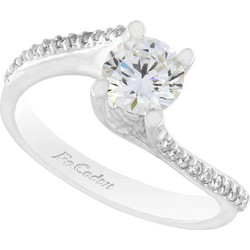 FaCad'oro RI-2387-9 Λευκόχρυσο Μονόπετρο 9ct με Ζιργκόν