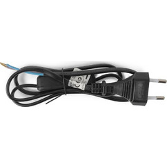 ENTAC Entac Rewireable Καλώδιο 2G0.75 με Διακόπτη ON/OFF Μαύρο 1m 11400