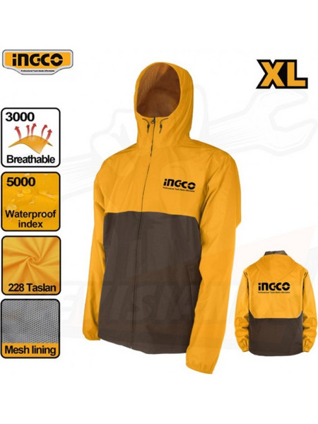 INGCO HJATL2281.XL ΜΠΟΥΦΑΝ ΑΔΙΑΒΡΟΧΟ ΑΝΤΙΑΝΕΜΙΚΟ ΜΕ ΚΟΥΚΟΥΛΑ ΜΕΓΕΘΟΣ Χ-LARGE