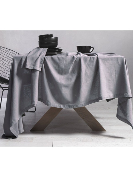 ΤΡΑΠΕΖΟΜΑΝΤΗΛΟ COTTON-LINEN 150X300 - SILVER