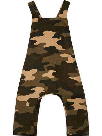 Σαλοπέτα Khaki Broken Moons Camo Dungarees της Two In a Castle Χακί Two in a Castle