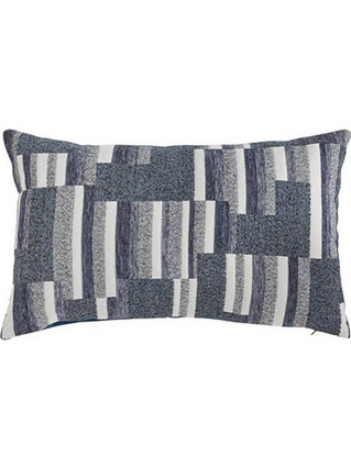 Μαξιλάρι Jacquard μπλε 30x50cm