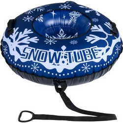Costway Snowtube με Σχοινί Έλξης & Λαβές 34 cm x 107 cm Μπλε SP38655BL