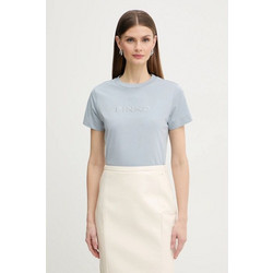 PINKO T-shirt κοντομάνικο με κέντημα με το λογότυπο 101752A339E87