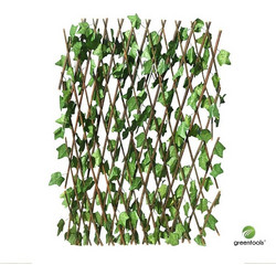 GREEN TOOLS Συνθετική Φυλλωσιά με Ξύλινη Πέργκολα 1x2m - Ιδιωτικότητα & Διακόσμηση