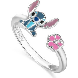 Δαχτυλίδι Disney Stitch από ασήμι 925 με σμάλτο