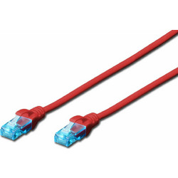 Digitus U/UTP Cat.5e Καλώδιο Δικτύου Ethernet 2m Red DK-1511-020/R