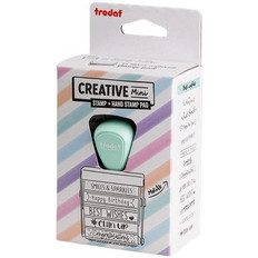 Σφραγίδα αυτομελανώμενη τίτλων Trodat creative mini 211221 best wishes