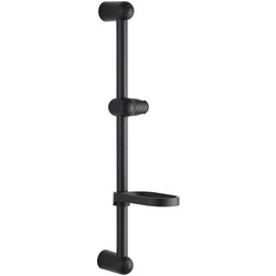 VISTA- ΒΕΡΓΑ ΝΤΟΥΣ 60CM*DIA BLACK MAT ΜΕ ΣΑΠΟΥΝΟΘΗΚΗ-38-6012