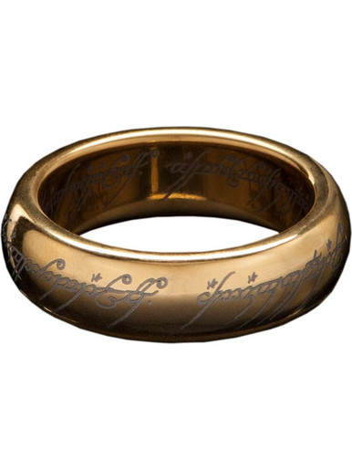 Lord of the Rings Tungsten Ring The One Ring (gold plated) Size 13