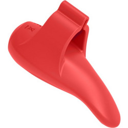 Silicone Vibrator Finger - Red