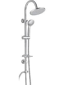 Viospiral Bali Στήλη Ντουζ χωρίς Μπαταρία 98cm Ασημί 06-2030/S