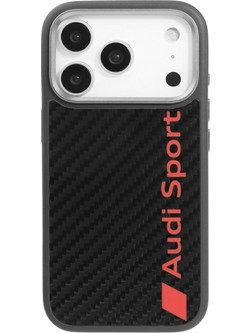 Audi Case R8 Carbon Fiber Magsafe For Iphone 17 Pro Black - (AUS-TPUPCMIP17P-R8/D2-BK)