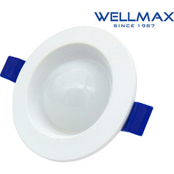 ΦΩΤΙΣΤΙΚΟ LED DOWNLIGHT ΧΩΝΕΥΤΟ ΣΤΡΟΓΓΥΛΟ Φ95 3W 240LM 6500K WELLMAX (ΣΕΤ ΜΕ 2)