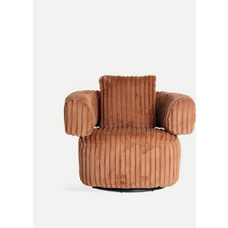 Πολυθρόνα Περιστρεφόμενη Marnay Kodu Home Design Ύφασμα πολυεστέρας/μέταλλο Μ: 68 εκ. Π: 88 εκ. Υ: 80 εκ