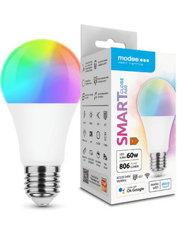 Modee LED Smart Σφαιρική Λάμπα A60 9,4W E27 180 RGB 806lm με Tuya Wi-Fi