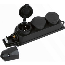 Cubalux Πολύπριζο 3 Θέσεων Στεγανό IP44 - CUBALUX - 980753