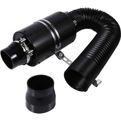 ΒΑΡΕΛΑΚΙ CARBON Φ63 24cm ΜΕ ΣΩΛΗΝΑ ΣΠΙΡΑΛ ΑΕΡΑ ΜΑΥΡΟ 27-95 cm SIMONI RACING - 1 TEM