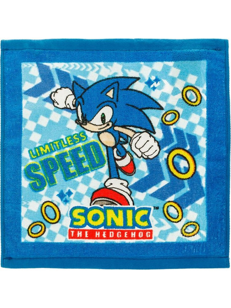 Πανάκι Βαμβακερό Βρεφικό για Αγόρι Μπλε Sonic 30x30cm