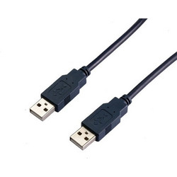 VCom USB 2.0 AM / AM Black - (CU203-B-2m)