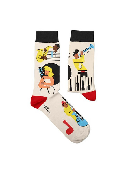 Sock Affairs Jazz It Up Ανδρικές Κάλτσες Ψηλές με Σχέδια Πολύχρωμες