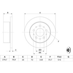 Bosch Δισκόπλακα - 0 986 479 C10