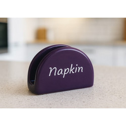 Χαρτοπετσετοθήκη Πορσελάνης Μωβ 14x10x6cm Galifas 770691 - Galifas