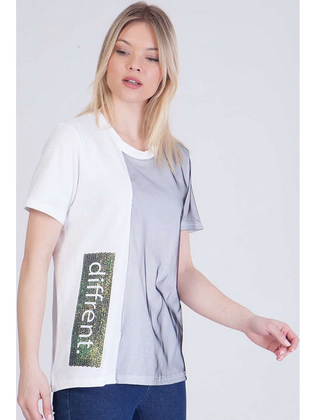 T-Shirt Με Γκλίτερ - Μαύρο
