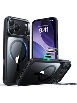 ESR Classic Hybrid Kickstand MagSafe Θήκη για iPhone 17 Pro Max - Clear/Black