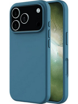 Θήκη Rubber Ενισχυμένης Σιλικόνης για iPhone 17 pro max Μπλέ Σκούρο