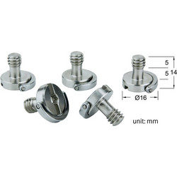 Kupo KS-061 - Βίδα 1/4'' μήκους 10mm με D-Ring (Σετ των 5τμχ)