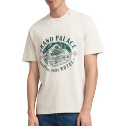 Replay Relaxed Fit T-shirt με τύπωμα μπροστά - ΕΚΡΟΎ