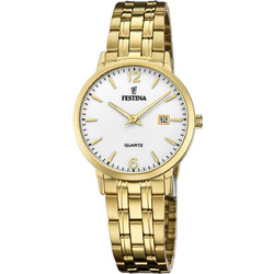Festina Γυναικείο Ρολόι με Χρυσό Μεταλλικό Μπρασελέ F20514/2